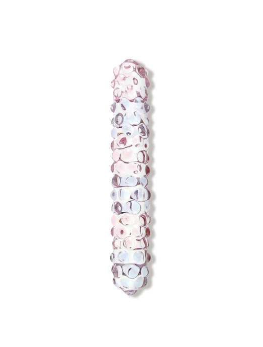 Glas Purple Rose Nubby Glass Dildo