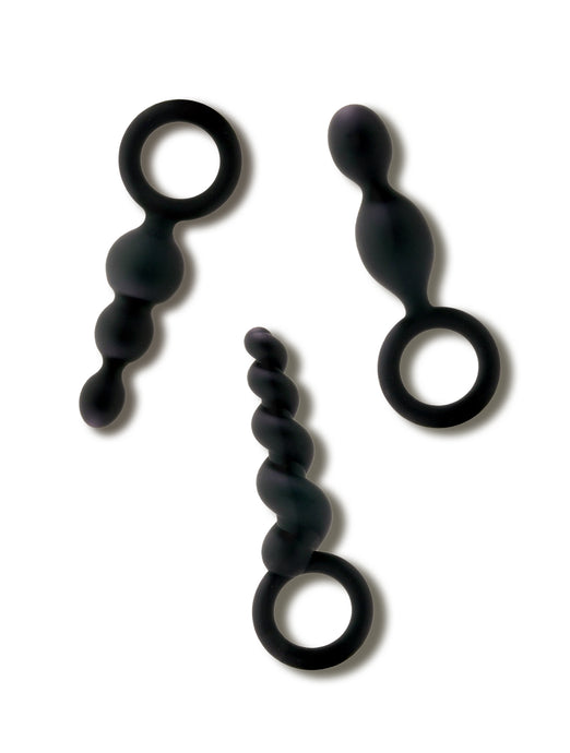 Satisfyer Booty Call 3 Butt Plug Set in Black