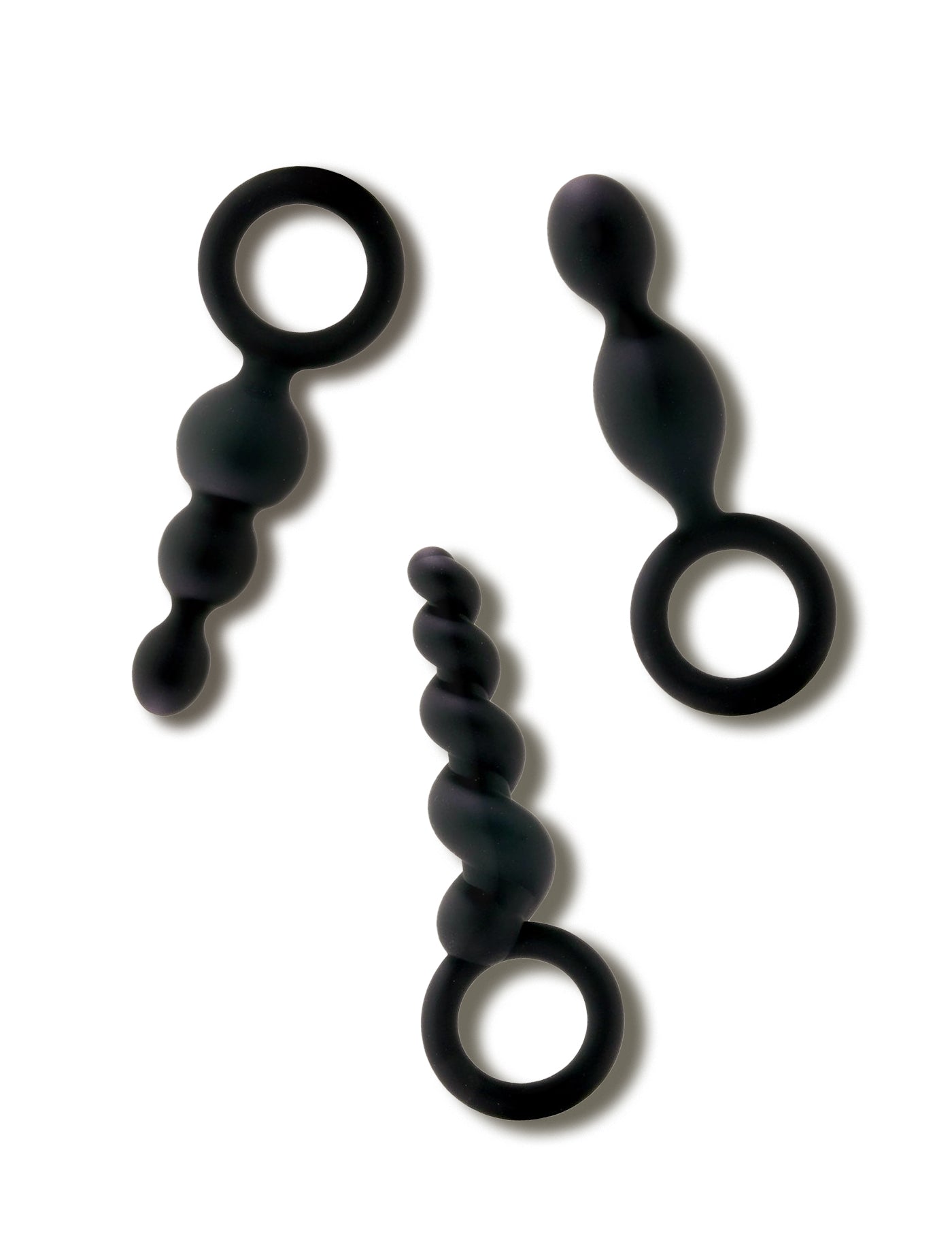 Satisfyer Booty Call 3 Butt Plug Set in Black